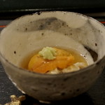 鮨 泰蔵 - 汲み上げ湯葉と雲丹