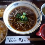 いなかそば 田 - かけそば＋半ライス(2010/12/31撮影)