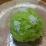 文銭堂本舗 - ２月の上生菓子「ふきのとう」。