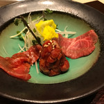 西麻布けんしろう - 【刺身】ユッケなど3種