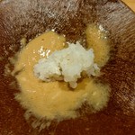 鮨 和さび - あん肝ソースにシャリ