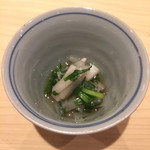 味ひろ - 芽芋と芹の柚子浸し