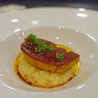 エリタージュ - フォアグラのポワレとパルメザンチーズのリゾット