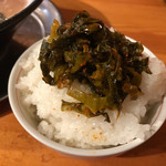 無鉄砲 - やっぱり辛子高菜ご飯も必須