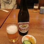 大村庵 - ビールとお新香