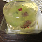 一幸庵 - 白ワインの錦玉羹