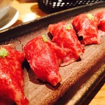 常陸牛の炙り寿司