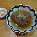 酒房まじょらむ - おでん　大根・とろろ昆布