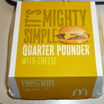 マクドナルド - クォーターパウンダー・チーズの箱