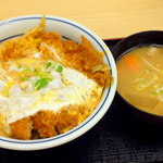 Katsuya - かつ丼(竹)120ｇ￥702&とん汁(小)￥129 