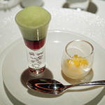 レフェルヴェソンス - 厳冬の候～ぼたんえび、ビーツ、みかん、にごり酒