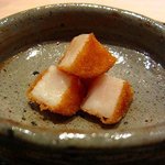 まき村 - 帆立のフライ　柿の種の衣