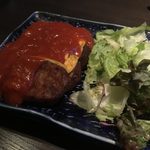 肉寿司とシュラスコ食べ放題 MEATバルバル - cocona:絶品豆腐ハンバーグ〜トマトソース掛〜