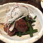 縁家 - ハラミとにんにくの芽炒め