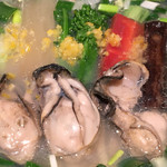 饗 くろ喜 - 牡蠣塩そば トッピングアップ（饗 くろ㐂） 2017.2