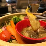 hitokadoru - 産直地野菜の土鍋蒸し980円