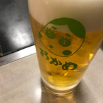 Okame - マークが可愛らしい。ビール700円