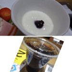 神戸屋ブレッズ - ヨーグルトとアイスコーヒー（量タップリ）