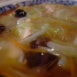 甘太郎 - 太郎麺の最大の特徴、旨みを閉じ込めたとろーりあんかけ。