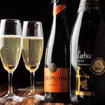 Various sparkling wines