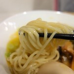 ラーメン星印 - もちもちの中細麺