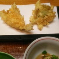 天ぷら すず航 - きすとふきのとう
