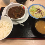 Matsuya - ビーフシチューハンバーグ定食「690円」
                        御飯大盛りフェアー中