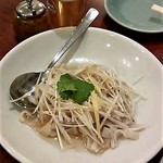 センマイの葱 生姜の和え物