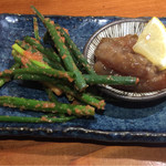 鍋専門店  にぼし - 明太和えねぎ、海老塩辛