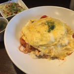 洋食居酒屋 こころ - オムスパナポリ750円