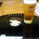 Chiran - 生ビールとお通し