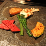 鉄板焼 神戸 - 焼き野菜