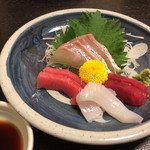 池田 銀なべ - 刺身盛り合わせ