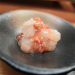寿司処静 - 甘海老の酒盗和え