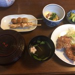 杉本 - 170216鳥定食¥1250+御飯大盛¥100