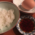 炭焼 ちきんかばぶ - 名古屋コーチンの卵かけご飯