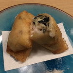 旬菜 おぐら家 - 白子と生湯葉の磯部揚げ