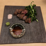 旬菜 おぐら家 - 尾崎牛ヒレ肉炭火焼き