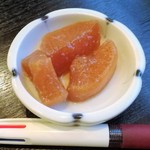 太光庵 - 2016.11.29。サービスのダイコンの煮物。