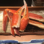 日本料理 晴山 - 焼き蟹と蒸し蟹