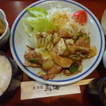 鳥海 - 生姜焼き定食（１２００円）