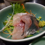 鮮菜家 - 肉厚のアジ刺～