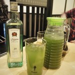 まさか - 鏡月プレミアム   抹茶青汁割り♪