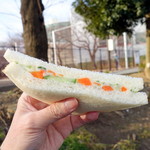 ワカスギ - サラダメンチサンド210円