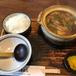 川井屋本店 - 親子味噌煮込み 小ライス