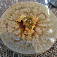 中國菜 心香 - 本日のランチ　副菜：豚ロースサクサク揚げ　ディル香るソース仕立て
