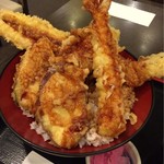 Tendonsemmontemmanten - 満天丼（海老、イカ、穴子、野菜）