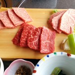 牛匠おがた - 肉はこんな感じ