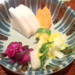 特ロースのお新香はレベルアップ