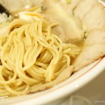 中華そば 月乃家 - 2016年12月　和風豚骨月光の麺の具合